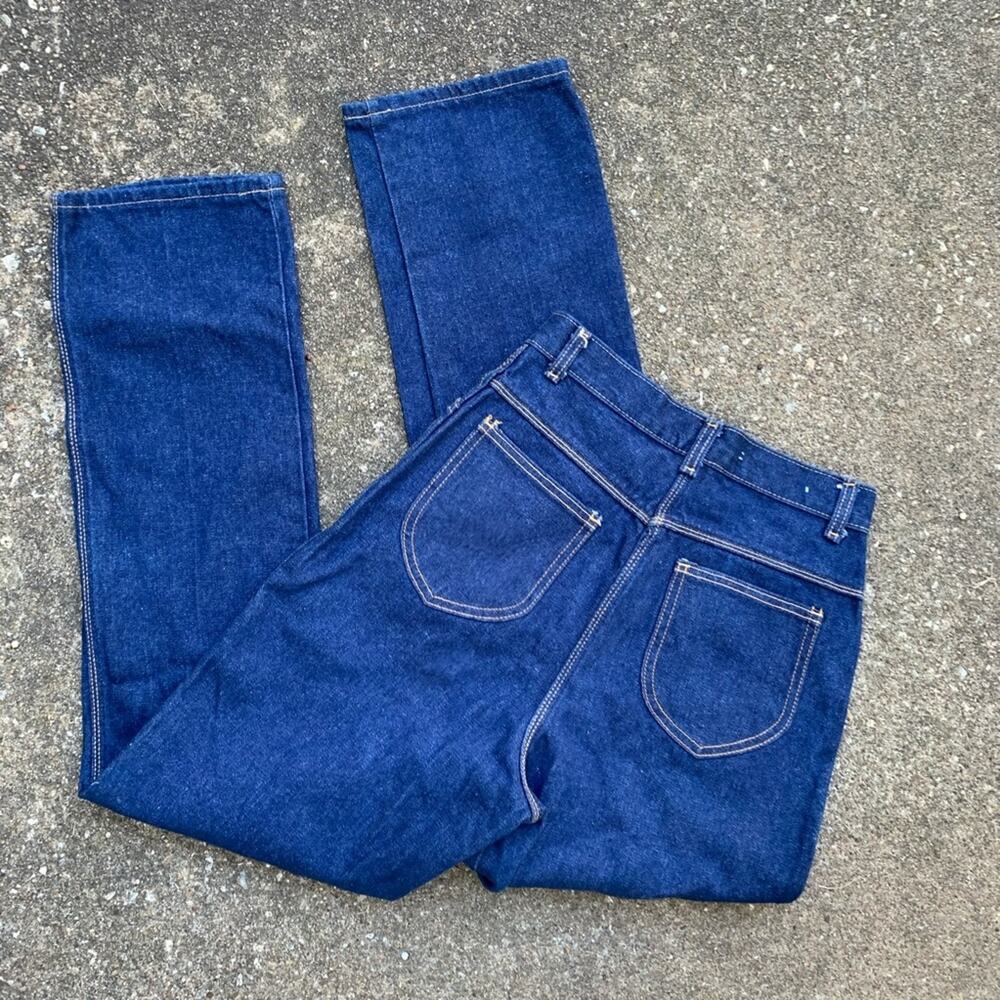 Vintage 70s 80s Tiger Tiger High Waist Dark Wash Jeans 26" Waist